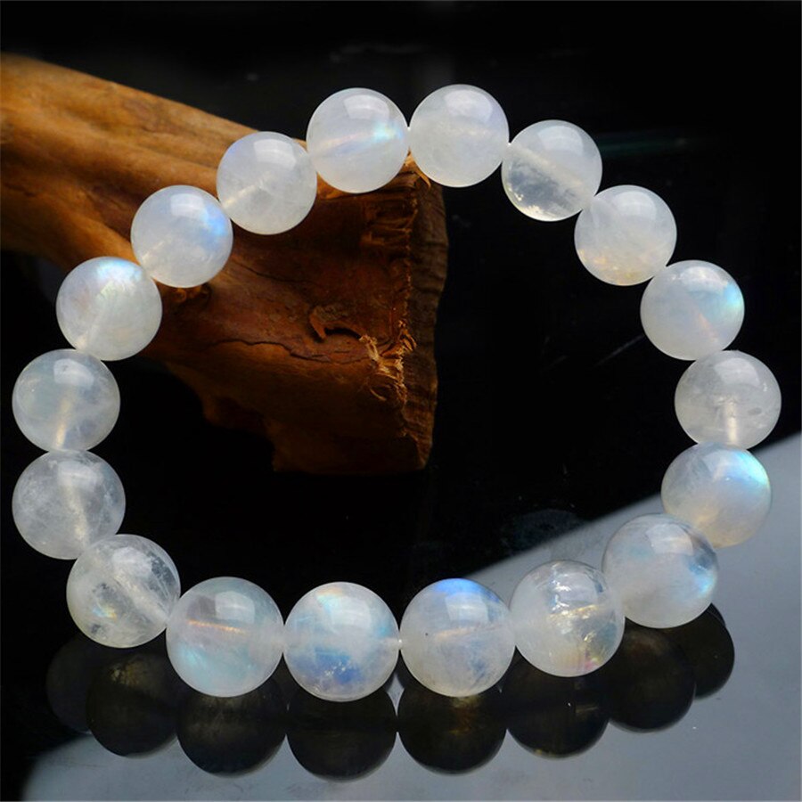 Brazalete con perlas de piedra luna