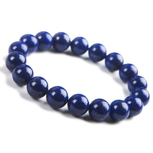 Pulsera de perlas de lapislázuli natural